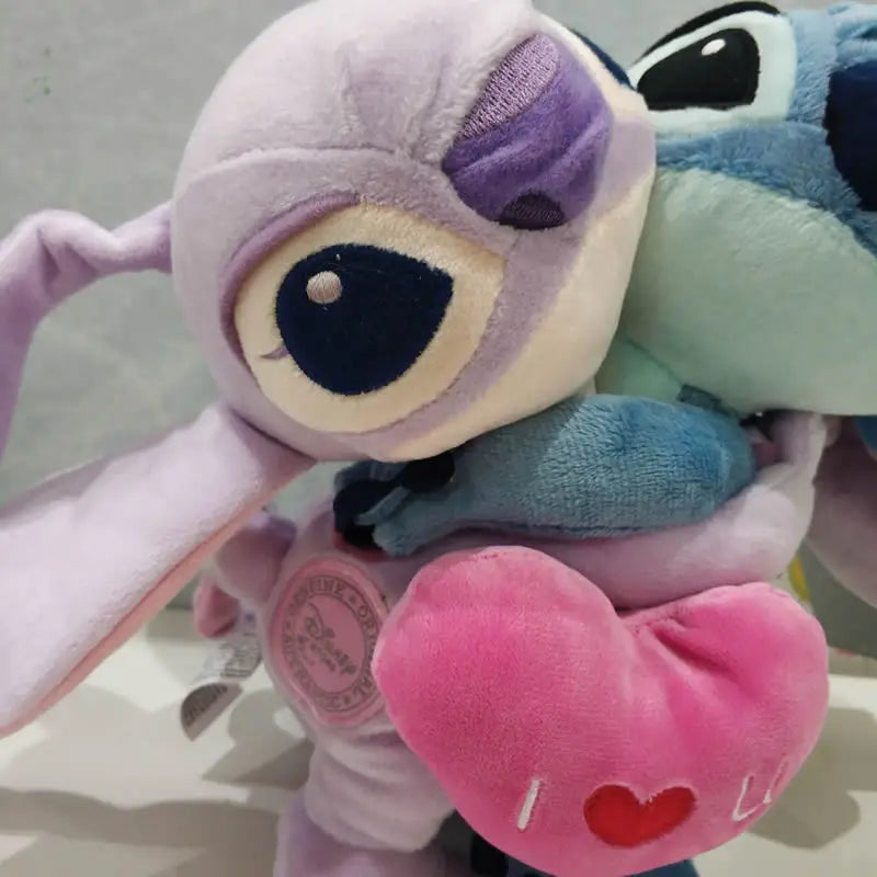 Pelúcias Stitch & Angel, Amor em Abraços (20cm)