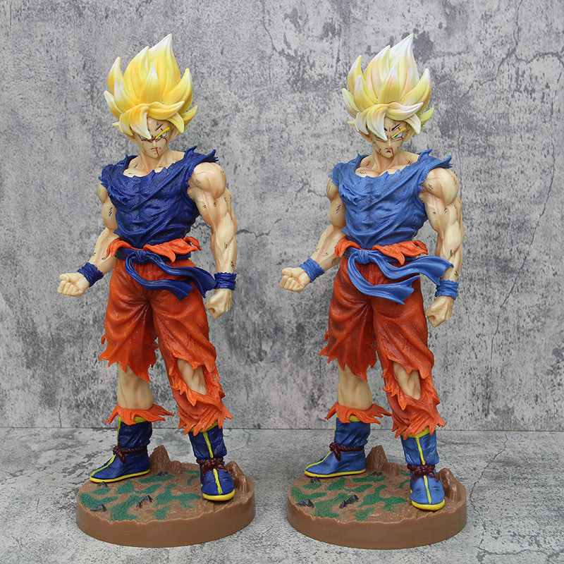 Boneco Son Goku SSJ, Estátua Dragon Ball Z 43cm