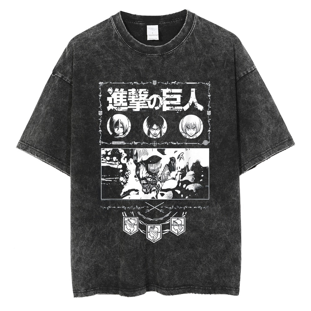 CAMISETA VINTAGE SHINGEKI PRINTS