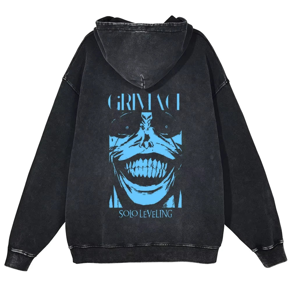 Moletom Vintage Estátua de Deus, Solo Leveling