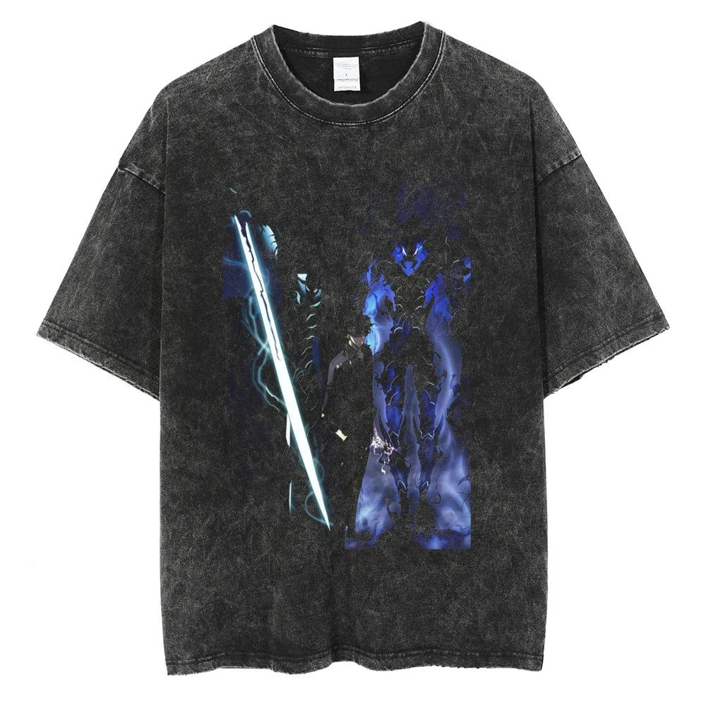 Camiseta Oversized Fúria das Sombras, Solo Leveling