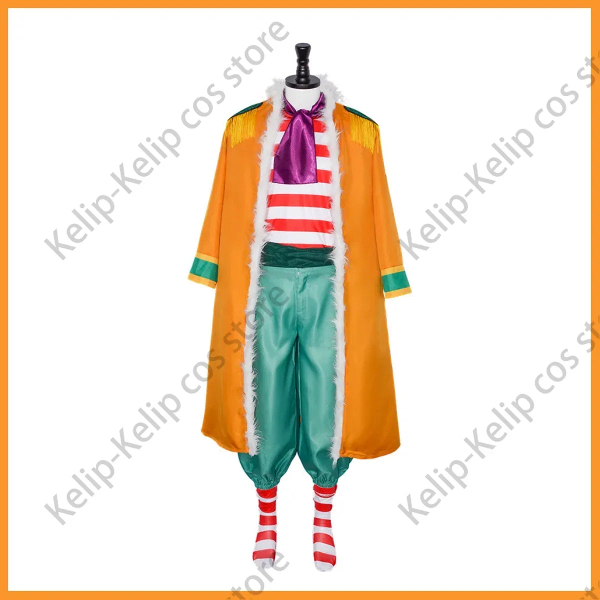 Fantasia Cosplay Buggy, o Palhaço Estrela