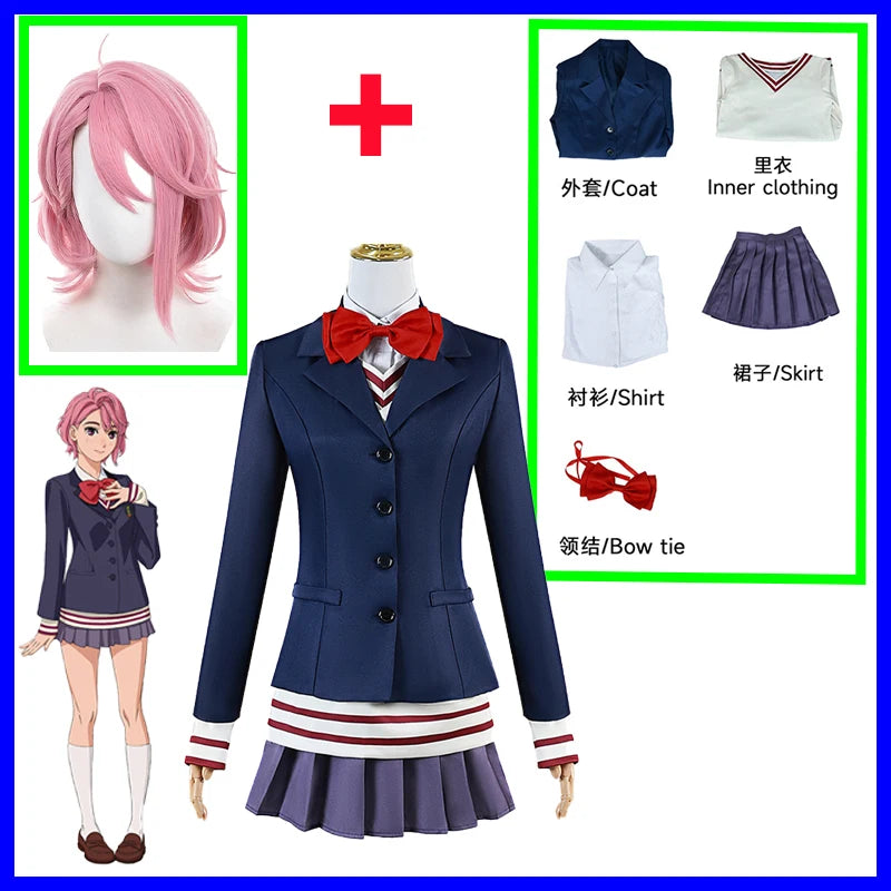 Fantasia Cosplay Adulto Dandadan, Momo, Ken e Aira