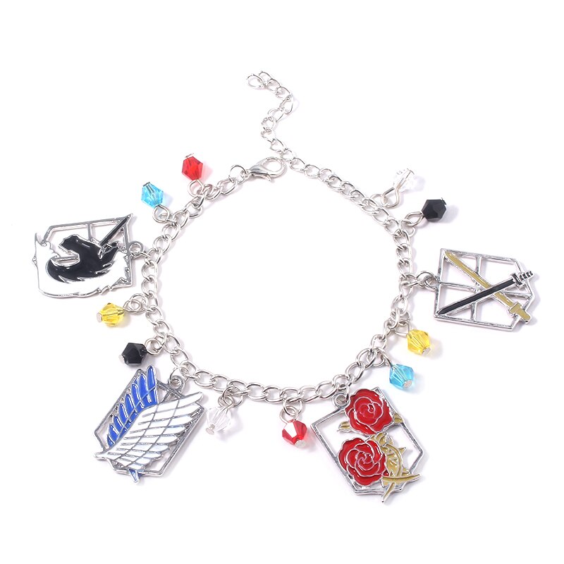 Chaveiro, Colar e Bracelete Attack on Titan