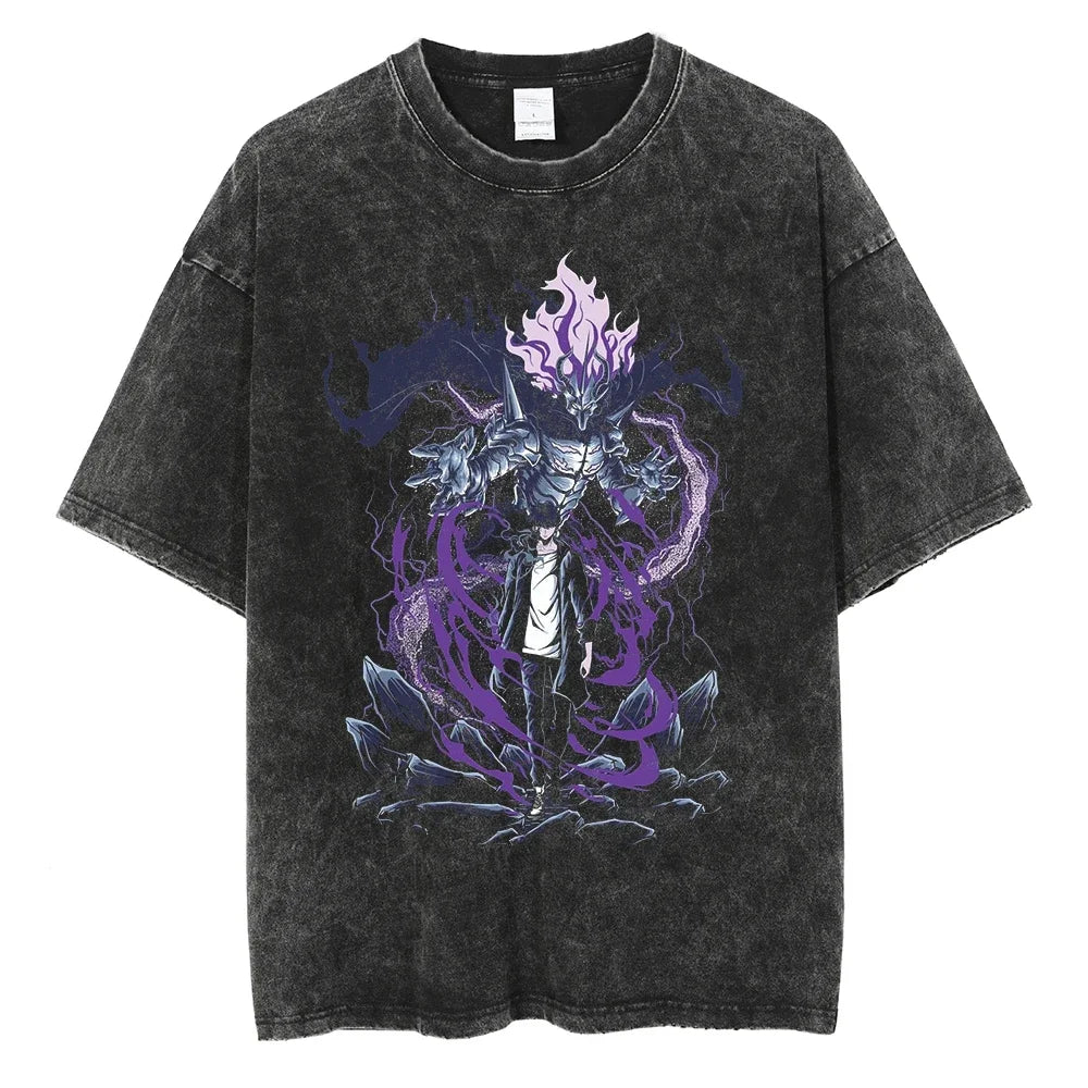 Camiseta Oversized Fúria das Sombras, Solo Leveling