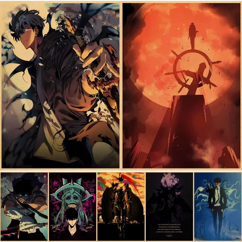 Quadro Retrato da Caçada: Solo Leveling