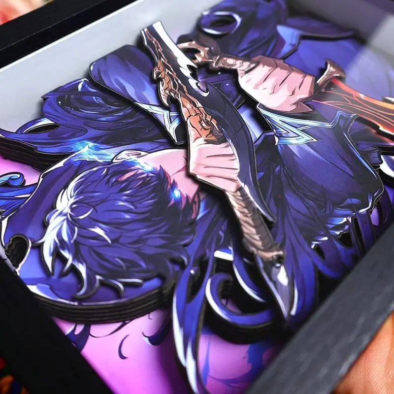 Quadro 3D Sombroso – Jin-Woo Solo Leveling