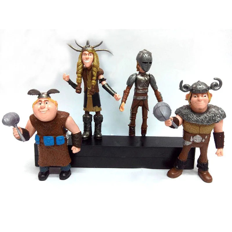 Kit 8 Bonecos Viking – Como Treinar o Seu Dragão (Heróis de Berk)