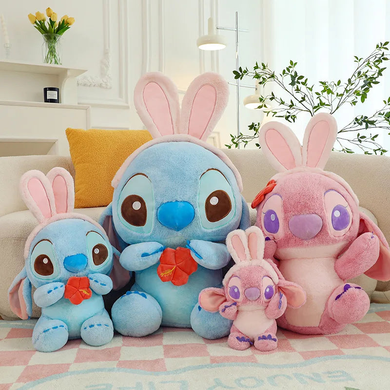 Pelúcia Gigante Stitch & Angel Feliz Páscoa