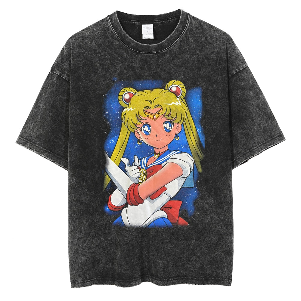 Camisa Vintage Guerreiras Cósmicas, Sailor Moon