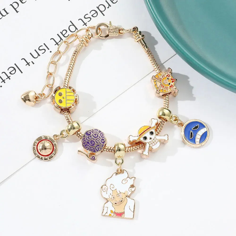 Pulseira Bracelete Pandora One Piece Monkey D. Luffy