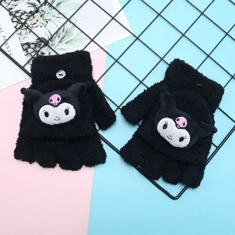 Luvas Sanrio Kawaii Fluffy