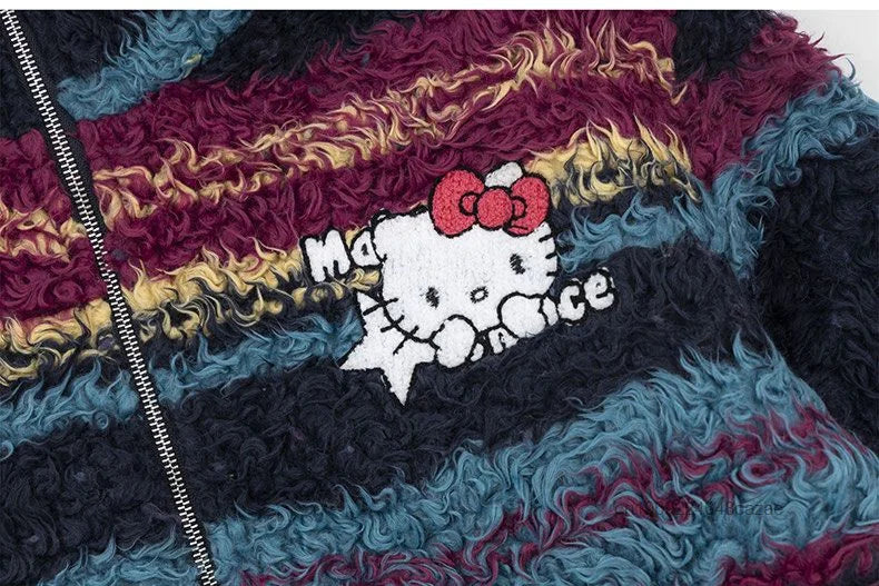 Jaqueta Fleece Hello Kitty Color Block