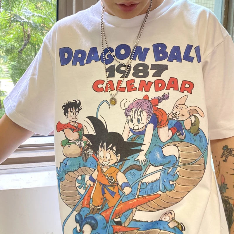 Camiseta Dragon Ball 1987, Edição Vintage Retro