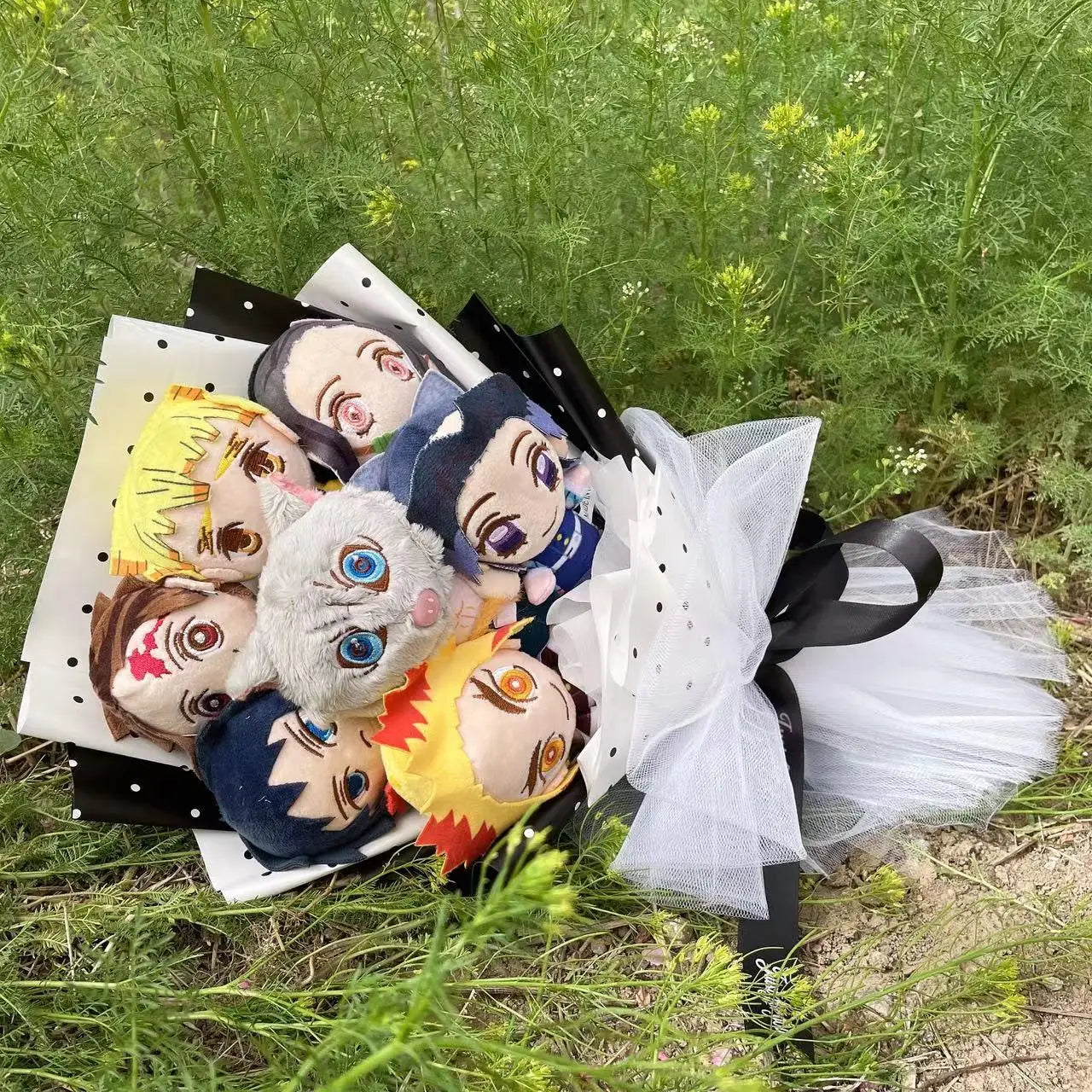 Buquê Demon Slayer com Pelúcias, Kimetsu no Yaiba