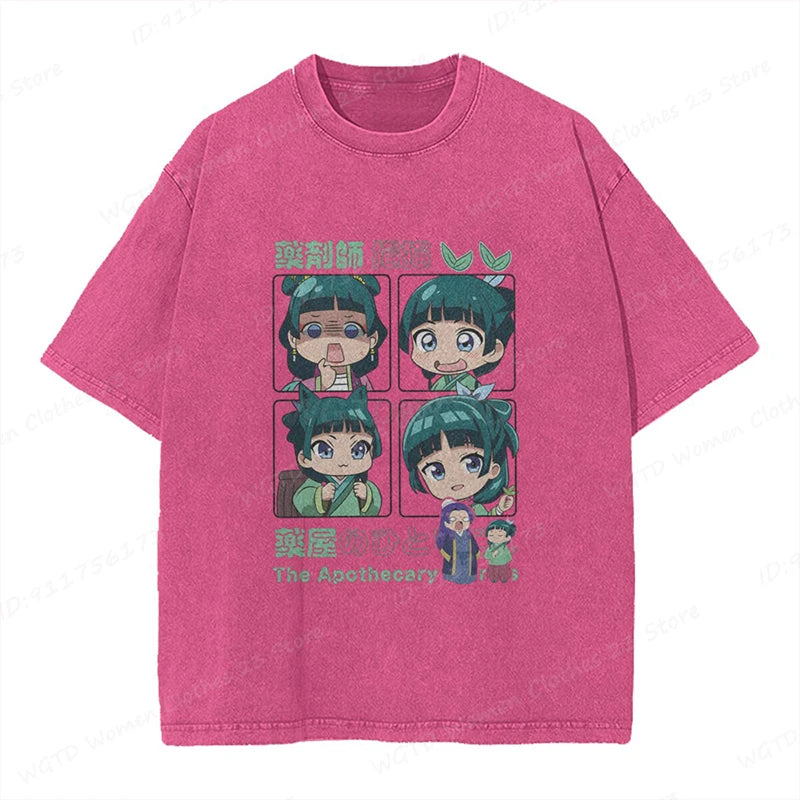 Camisa Maomao The Apothecary Diaries - Estilo Retrô Oversized