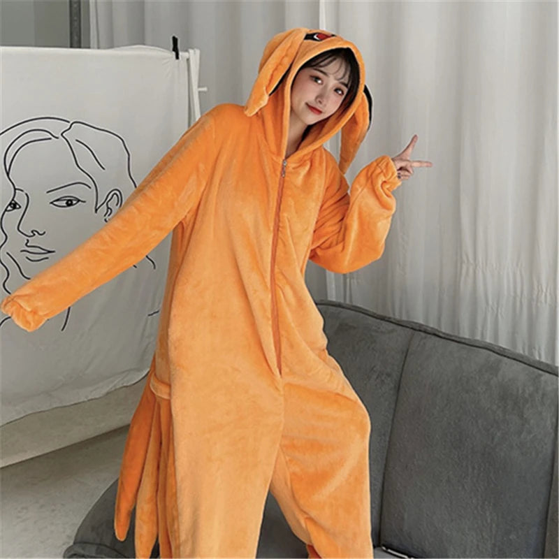 Pijama Cosplay Adulto Kurama Kigurumi, Naruto