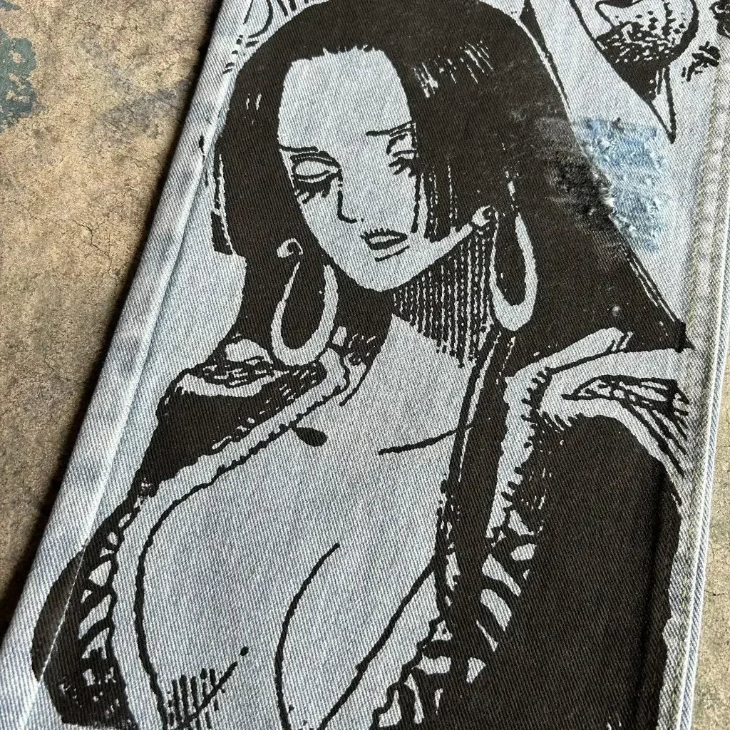 Calça Jeans One Piece: Grand Line Vibes