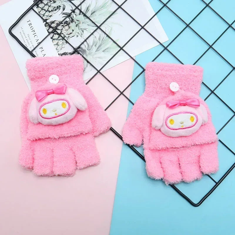 Luvas Sanrio Kawaii Fluffy