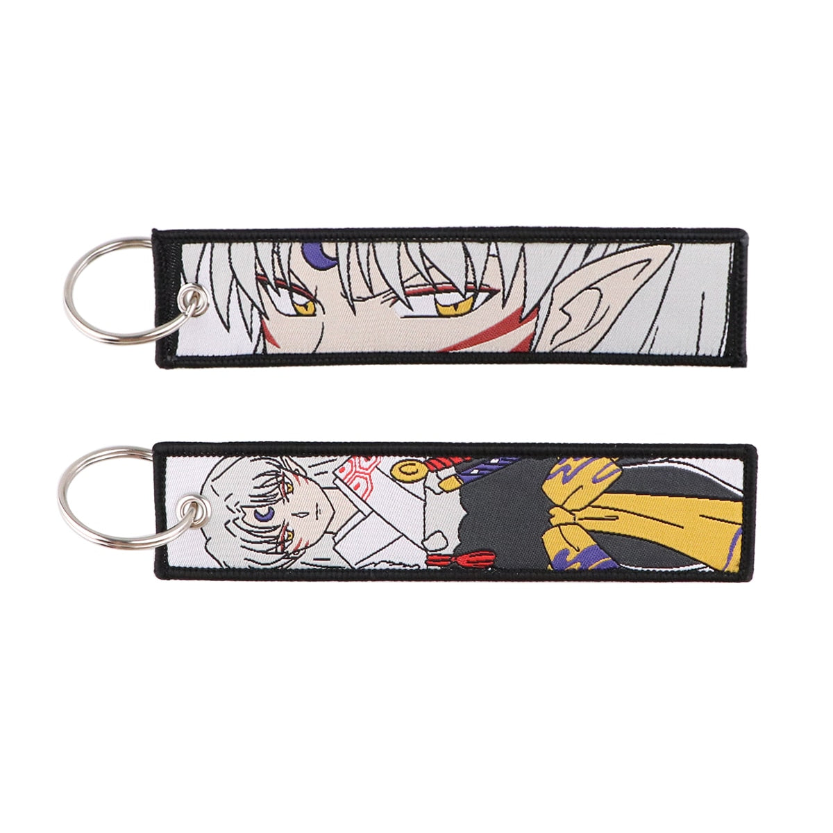Chaveiro Bordado Inuyasha & Sesshomaru, Dupla Face