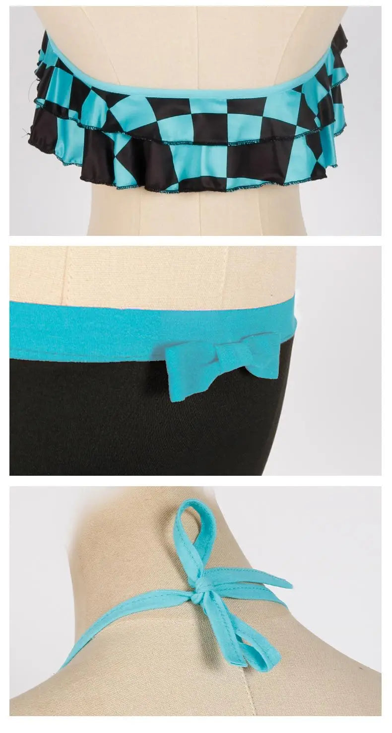 Biquíni Infantil Waves, Demon Slayer + Chaveiro (Brinde)