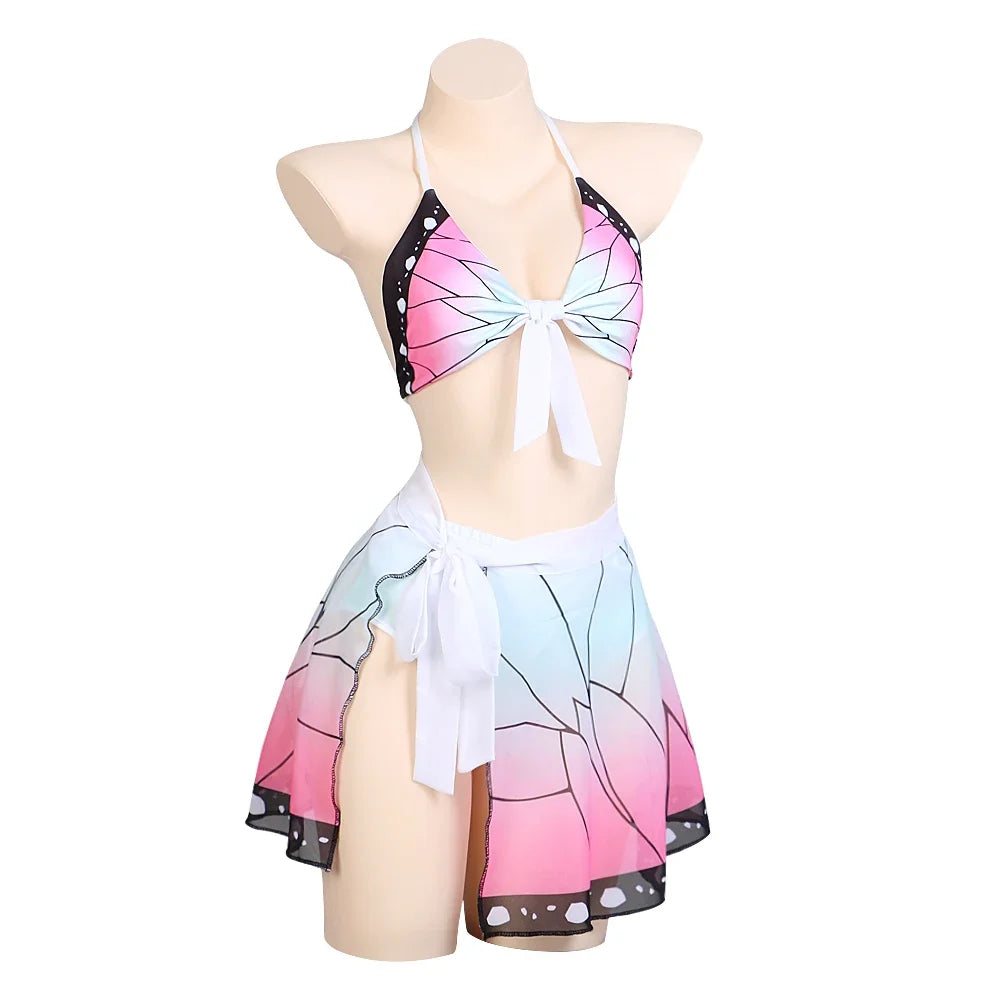 Biquíni Efeito Shinobu: Elegância Borboleta