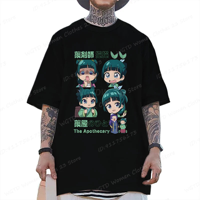 Camisa Maomao The Apothecary Diaries - Estilo Retrô Oversized