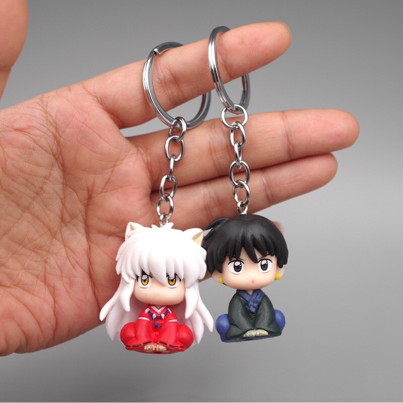 Chaveiro Mini Chibi Inuyasha, 4 un.