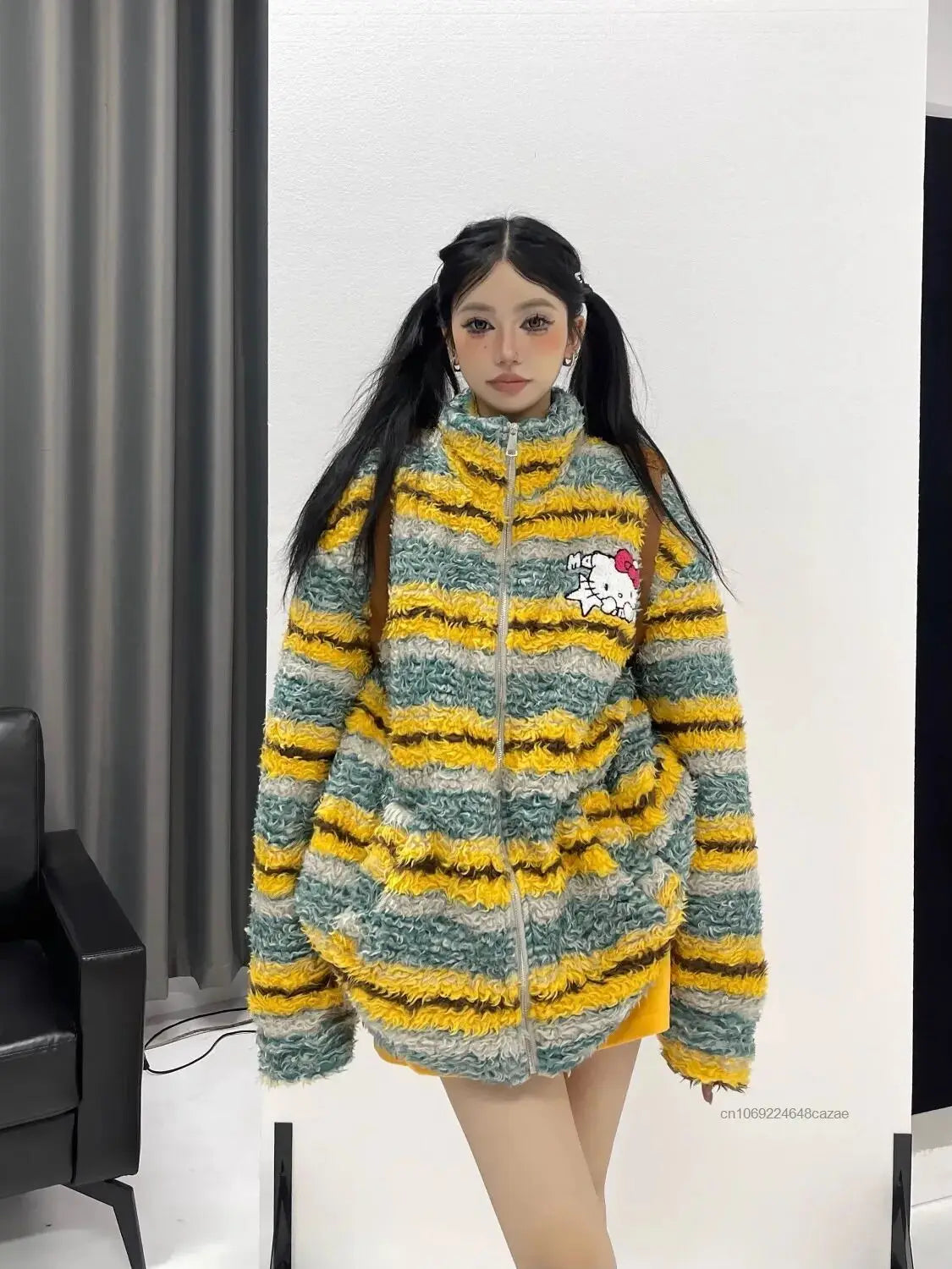 Jaqueta Fleece Hello Kitty Color Block