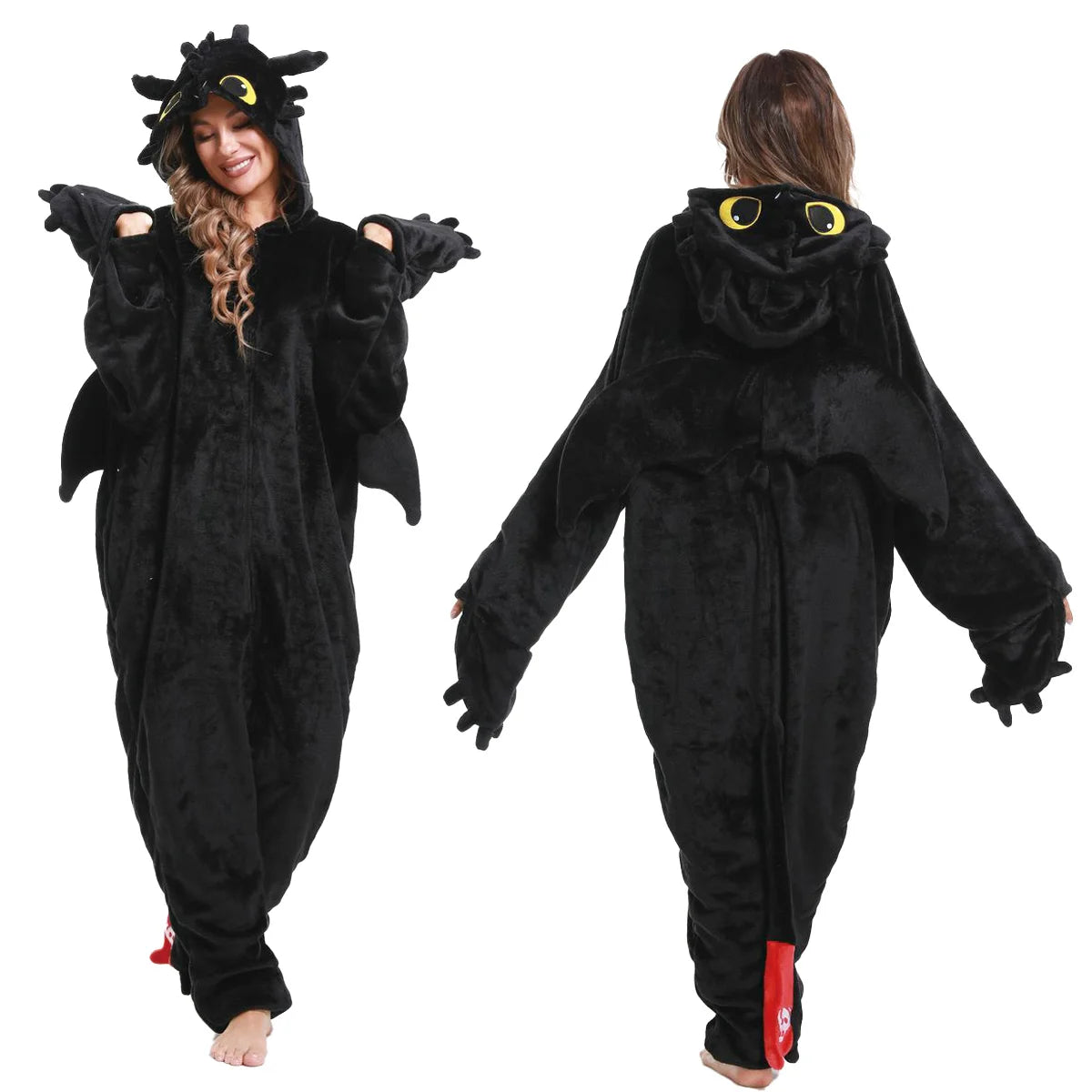 Pijama Cosplay Kigurumi Banguela e Fúria da Noite