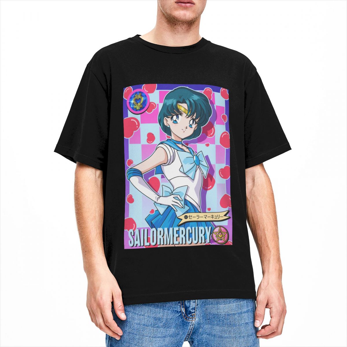 Camiseta Sailor Mercury, Corações Cósmicos