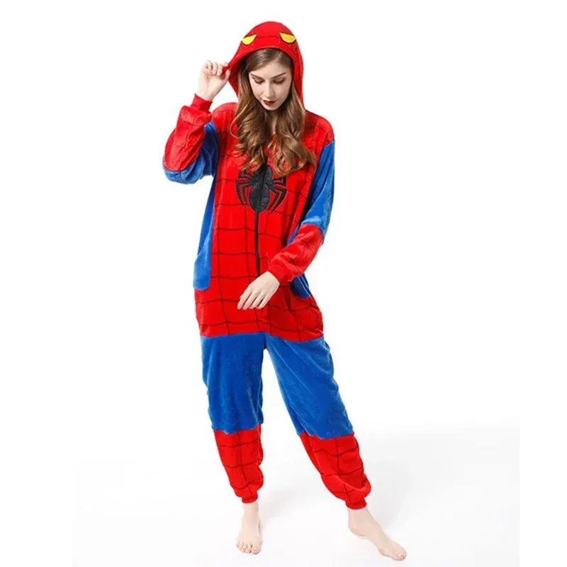 Pijama Kigurumi Cosplay Infantil Homem Aranha