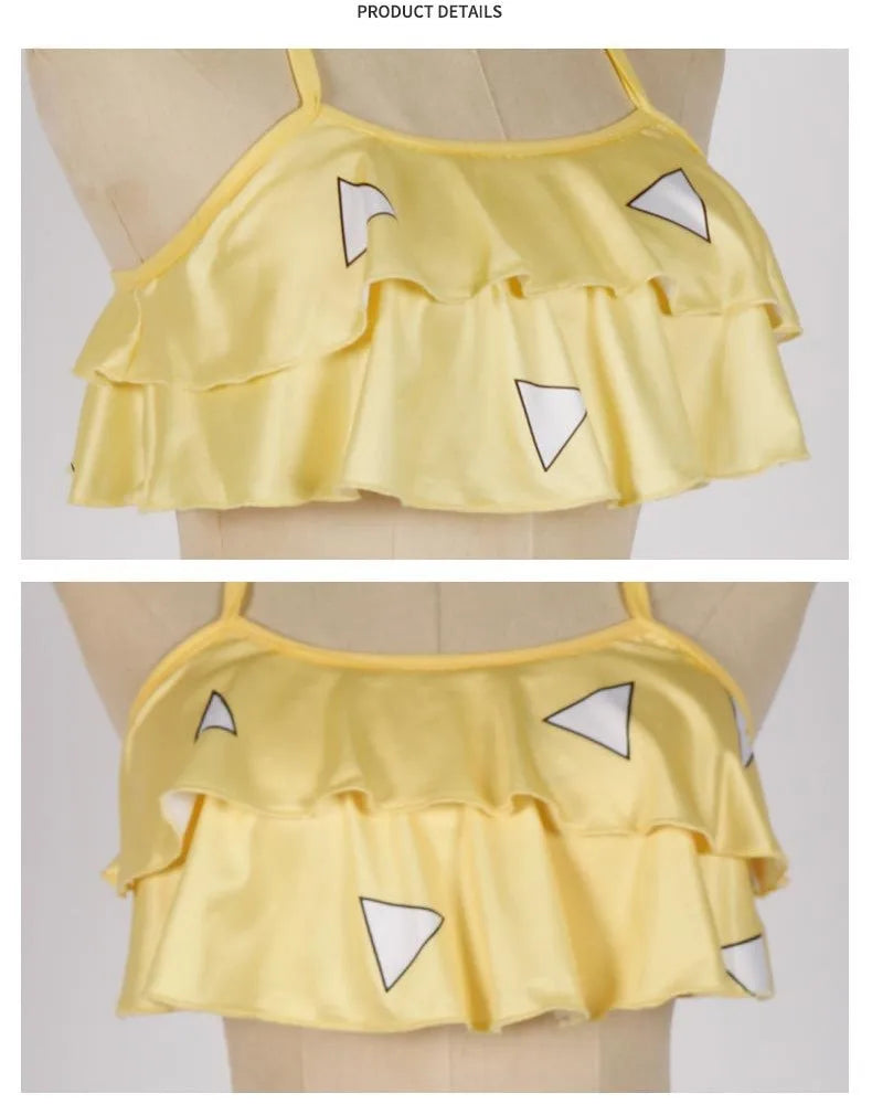 Biquíni Infantil Waves, Demon Slayer + Chaveiro (Brinde)