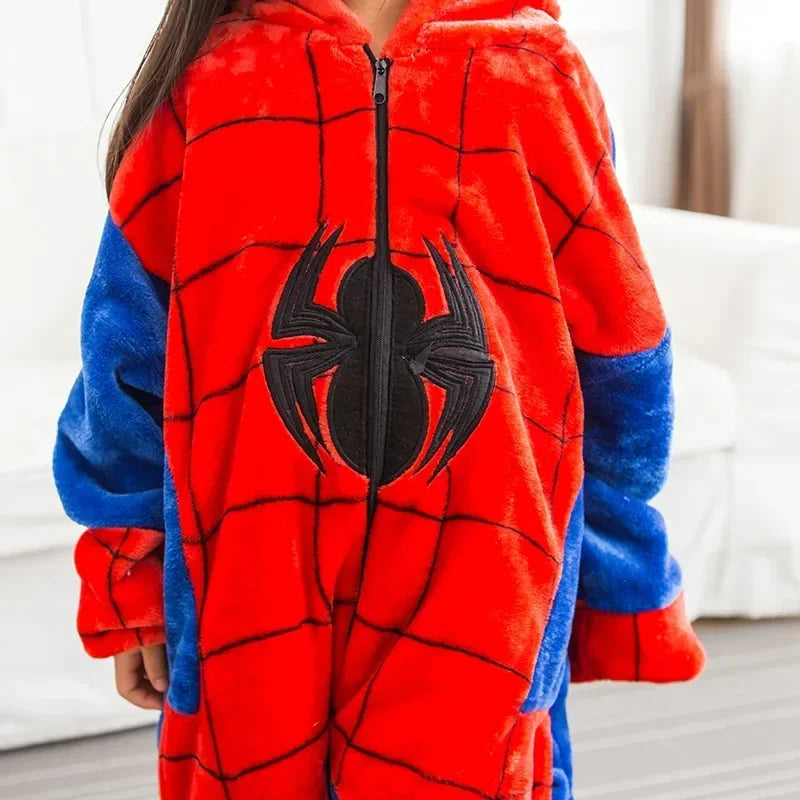 Pijama Kigurumi Cosplay Infantil Homem Aranha