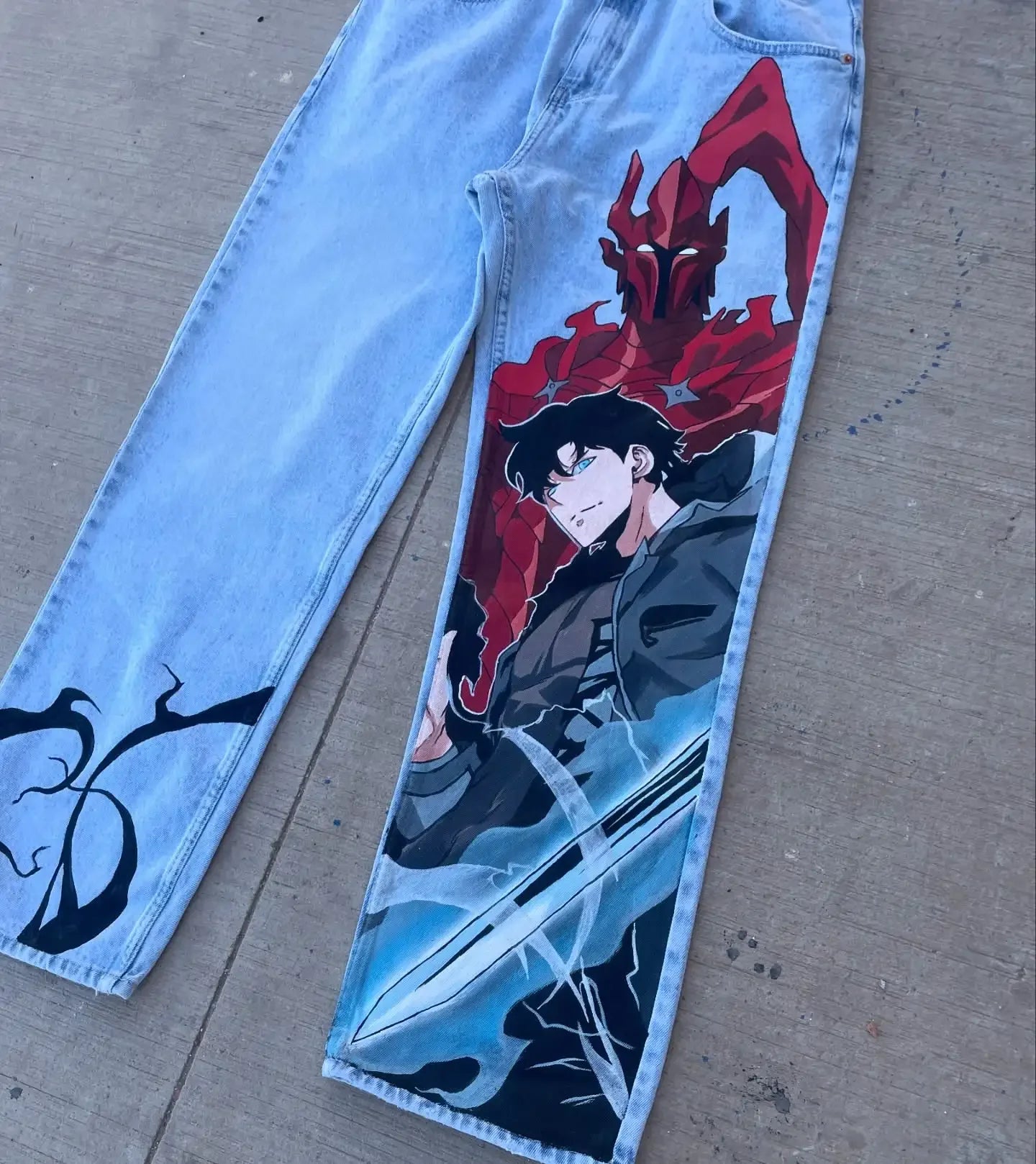 Calça Jeans Solo Leveling: Shadow Strike