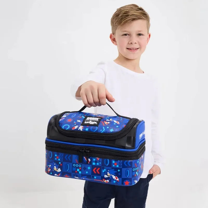 Mochila Smiggle Sonic (Garrafa e Lancheira)