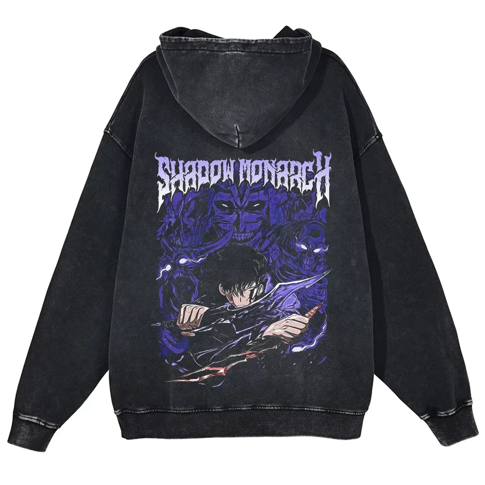 Moletom Vintage Estátua de Deus, Solo Leveling