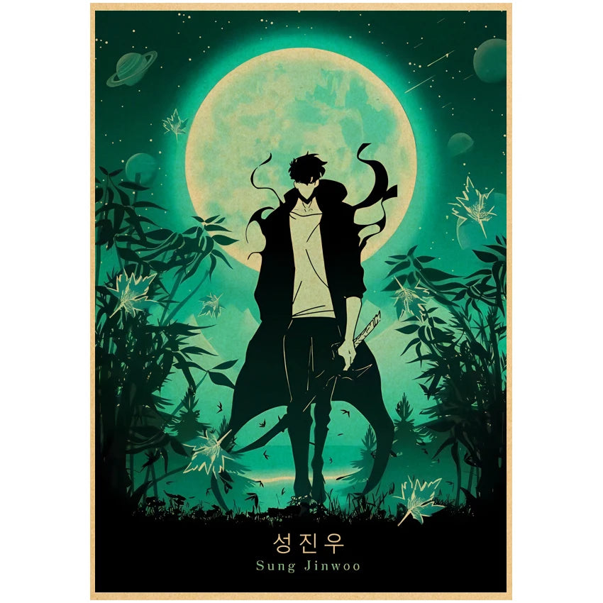 Quadro Retrato da Caçada: Solo Leveling