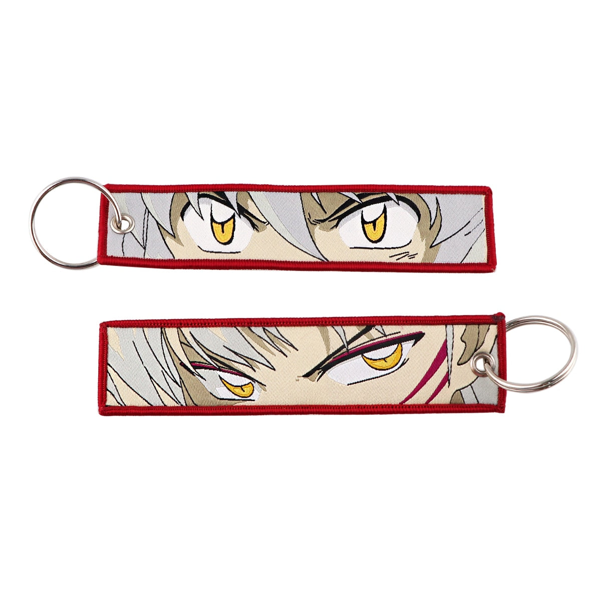 Chaveiro Bordado Inuyasha & Sesshomaru, Dupla Face