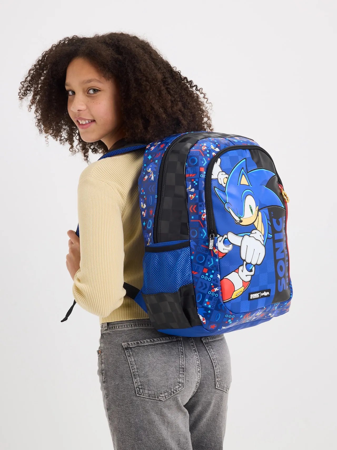 Mochila Smiggle Sonic (Garrafa e Lancheira)