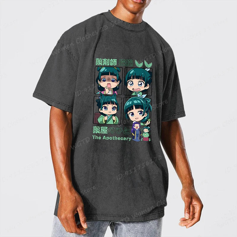 Camisa Maomao The Apothecary Diaries - Estilo Retrô Oversized