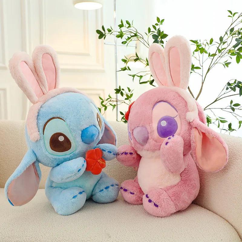 Pelúcia Gigante Stitch & Angel Feliz Páscoa