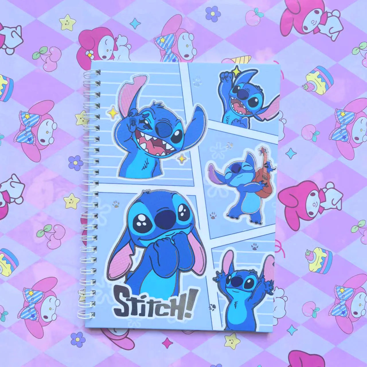 Caderno 1 Matéria Stitch Fofinho