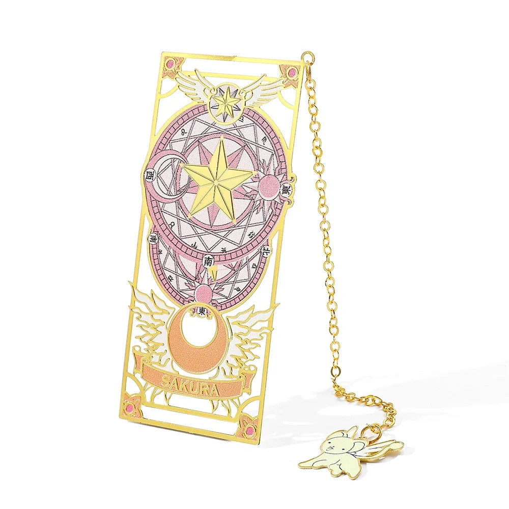 Marcador de Página Mágico Cardcaptor Sakura, Edição Clow Card Metálico