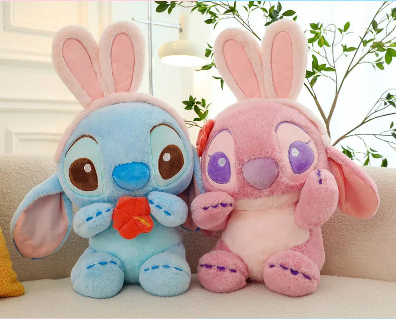 Pelúcia Gigante Stitch & Angel Feliz Páscoa