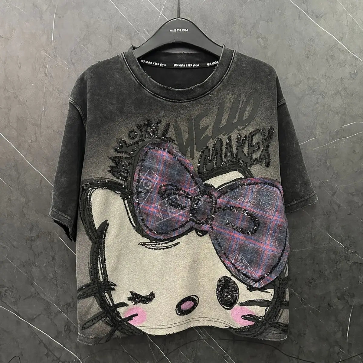 Camiseta Hello Kitty Kawaii Grunge