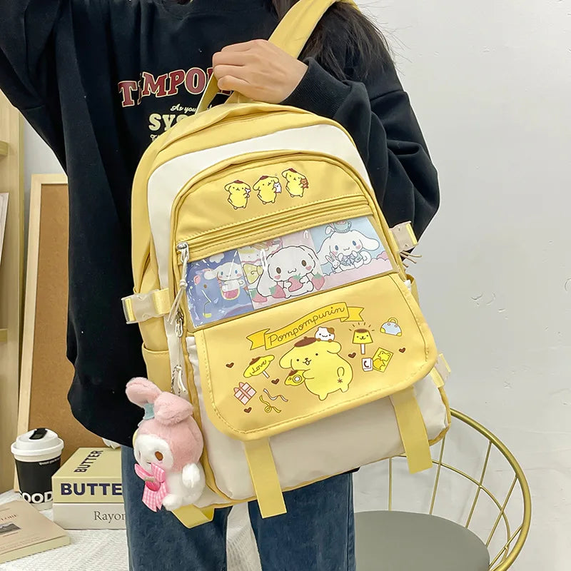 Mochila Kawaii Sanrio – Cinnamoroll, Kuromi e My Melody
