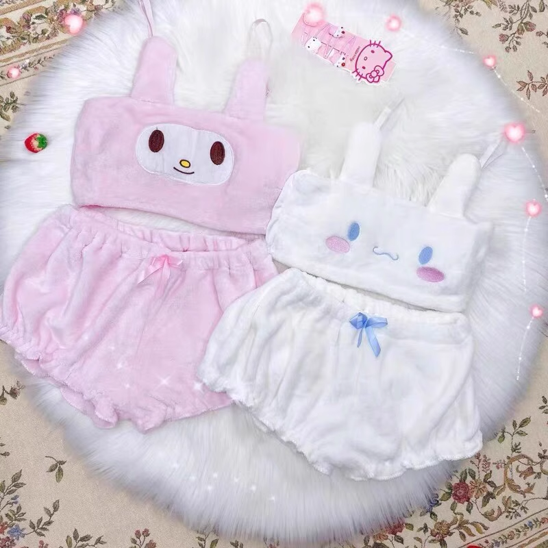 Conjunto Pelúcia Sanrio Kawaii – Cinnamoroll, Kuromi e My Melody