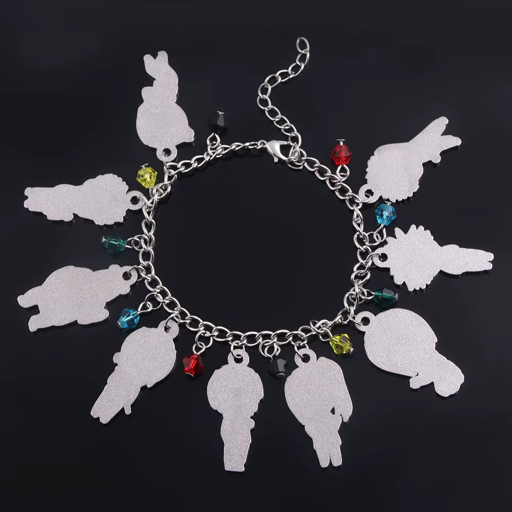 Bracelete Pulseira Jujutsu Kaisen Chibi, 12 Chibis