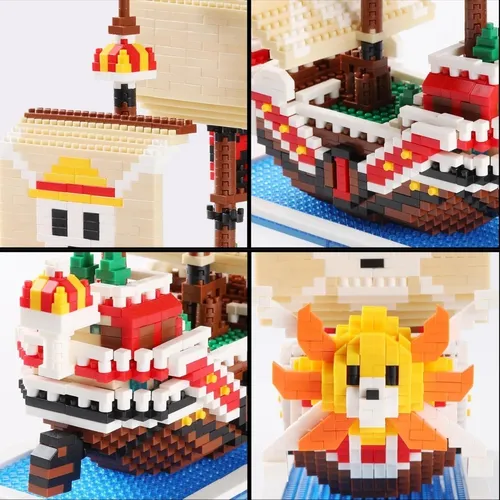 Navios One Piece de Montar, Sunny, Merry, Yuda e Polar Tang